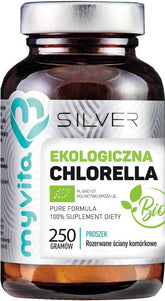 Chlorella BIO Prášek 250g MYVITA SILBER PURE